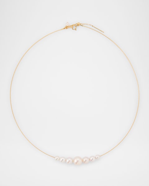 Prada Plexiglass And Brass Choker Necklace | Neiman Marcus