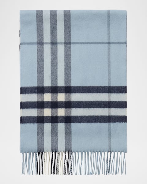 Burberry Giant Check Cashmere Scarf | Neiman Marcus