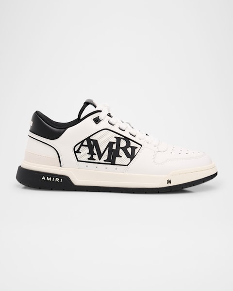 Amiri Men's Classic Leather Logo Low-Top Sneakers | Neiman