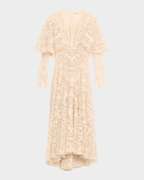 Zimmermann Hypnotic Tiered Lace Slip Dress | Neiman Marcus