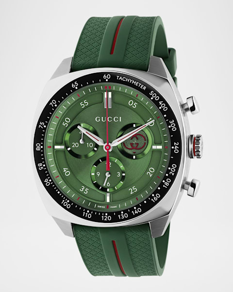 GUCCI GG2570 ラージウォッチ (41MM) GG2570〕ラージウォッチ（41mm）ブルー/レッド/ブルー ウェブ