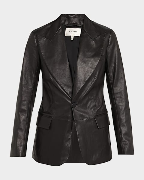 Saint Laurent Double-Breasted Lace Tuxedo Blazer | Neiman Marcus
