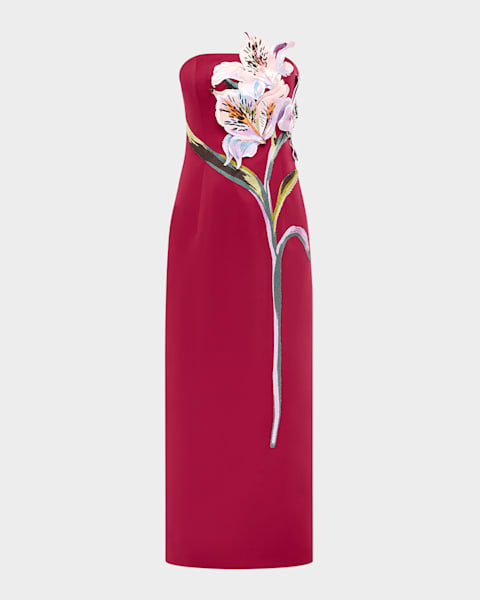 Faithfull the Brand Hedy Strapless Drop-Waist Maxi Dress