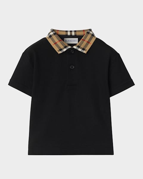  Boy's Johane Cotton Pique EKD Polo Shirt, Size 3-14