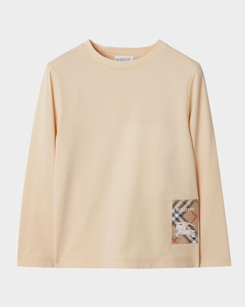 トップス Burberry Burberry - Cotton crew-neck T-shirt White - The Corner