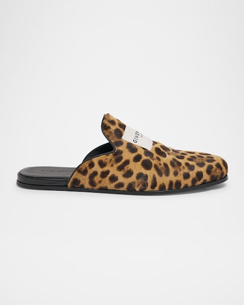 Prada Leopard Ribbon Ballerina Mules | Neiman Marcus