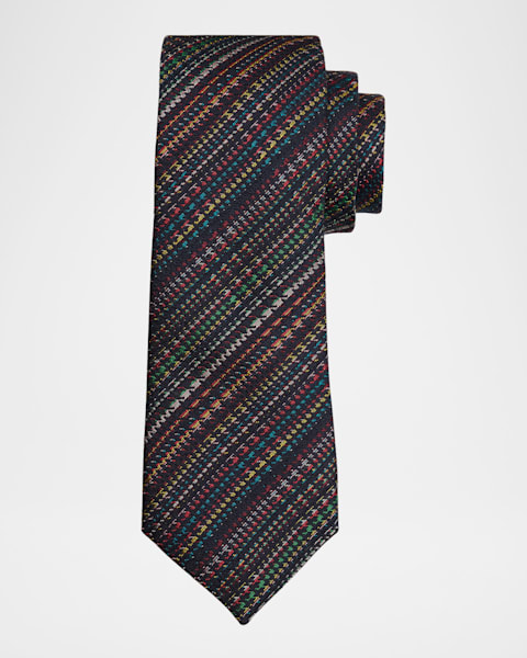 【関税＆送料込み】Tom Ford Houndstooth-Pattern Silk Tie Ac TOM FORD Men's Houndstooth Silk Tie | Neiman Marcus