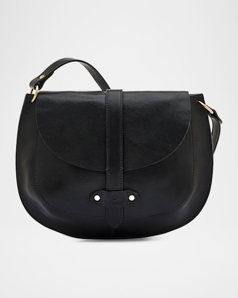 Il Bisonte Novecento Leather Saddle Crossbody Bag | Neiman Marcus