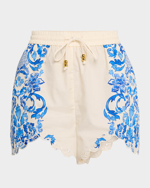ショーツ ZIMMERMANN ASCENSION EMBROIDERED LINEN SHORTS Zimmermann Ascension Embroidered Linen Shorts | Nordstrom
