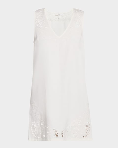 Rag & Bone Ines Embroidered Dress | Neiman Marcus