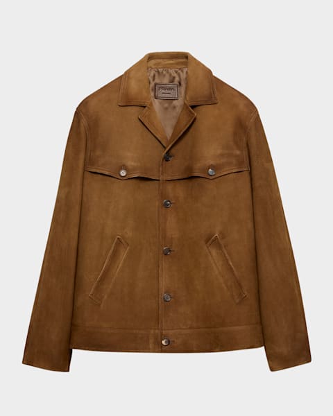 Prada Men's Single-Breasted Wool-Mohair Jacket | Neiman Marcus