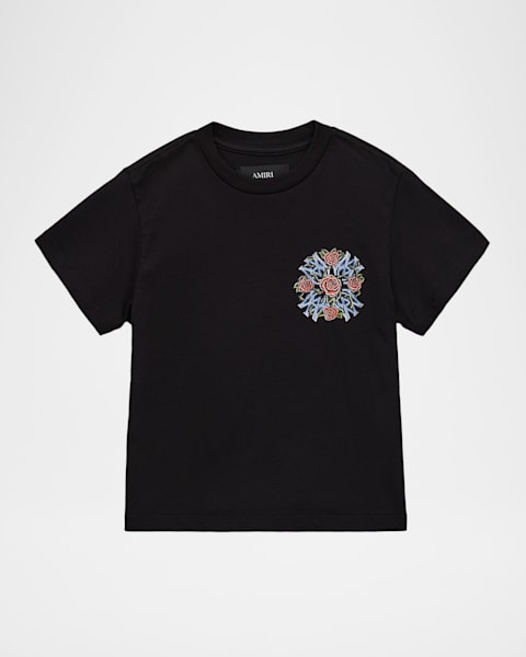 Boy's Core Contrast Logo-Print T-Shirt, Size 4-12