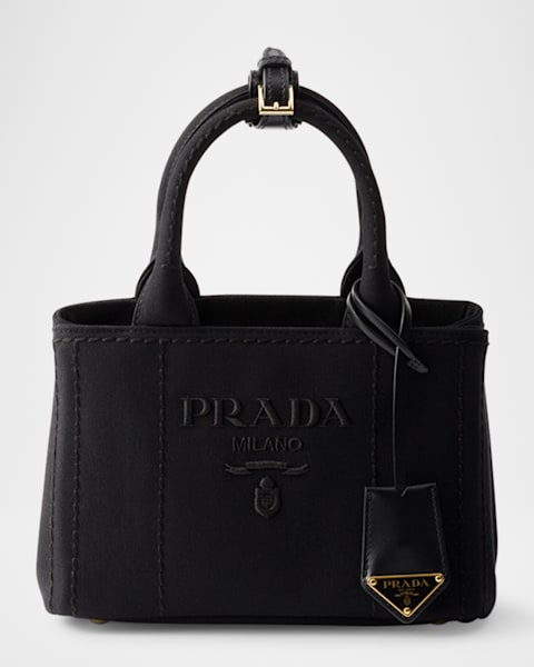 バッグ・カバンその他 PRADA BLACK MEDIUM BAG WITH PADLOCK Prada Re-Nylon and Leather Medium Top-Handle Bag with