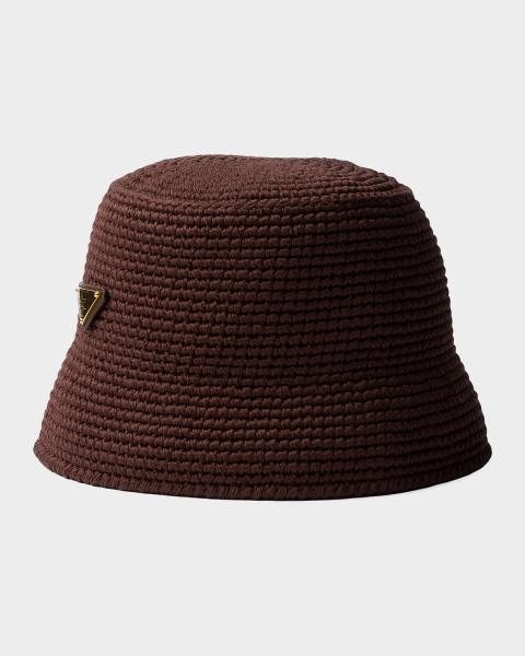 Prada Re-Nylon Logo Bucket Hat | Neiman Marcus