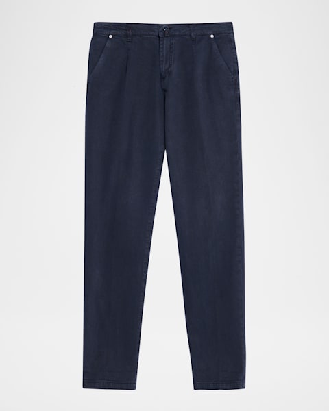 Emporio Armani Men's Textured Flat-Front Dress Pants