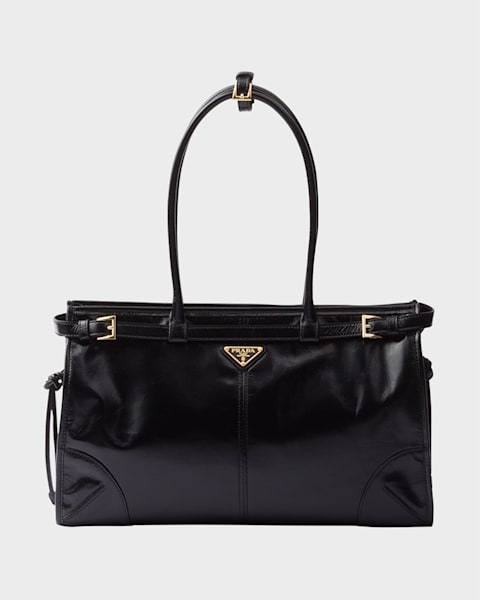 【PRADA】 最新作★Medium suede トートバッグ Prada Suede Top-Handle Bag | Neiman Marcus
