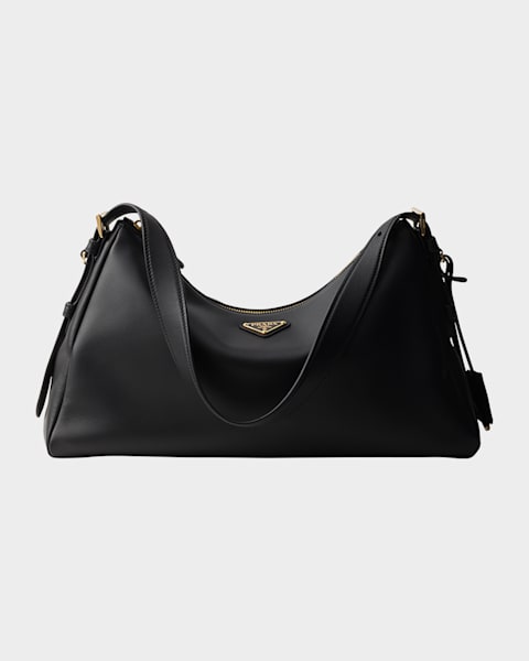 Prada Aimee Medium Calfskin Leather Shoulder Bag | Neiman Marcus