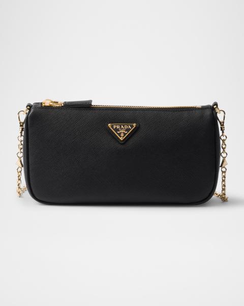 Etro Libra Logo Leather Shoulder Bag | Neiman Marcus