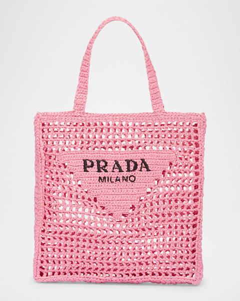 人気 プラダ ◆Soft Robot ラフィアエフェクト バッグペンダント Prada Soft Robot Raffia-Effect Bag Pendant | Neiman Marcus