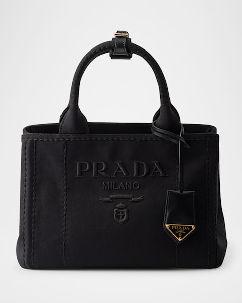 Prada Large Cotton Canvas Crossbody Bag | Neiman Marcus