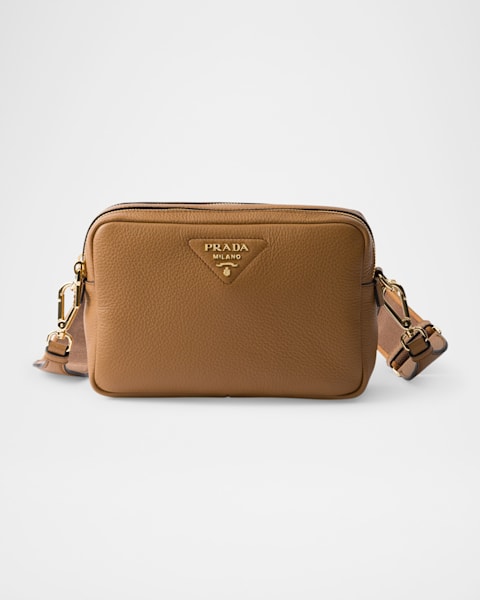 Zip Lamb Leather Shoulder Bag
