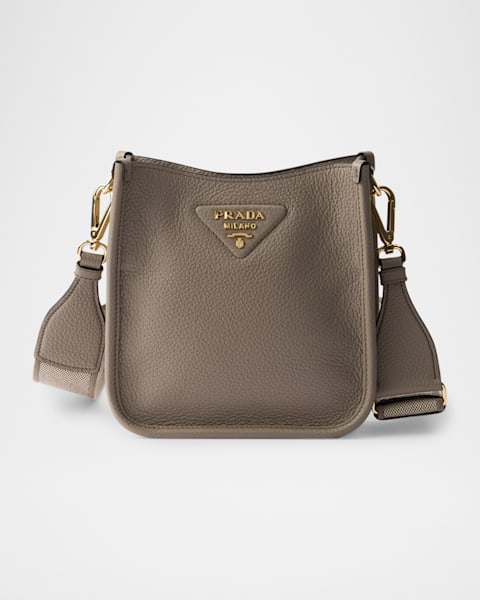 【PRADA】PRADA南京錠付きAimee大型Re-Nylonバッグ Prada Aimee Large Re-Nylon & Leather Shoulder Bag with