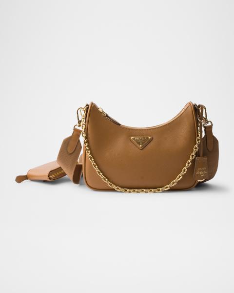 Prada Swing Leather Top-Handle Bag | Neiman Marcus