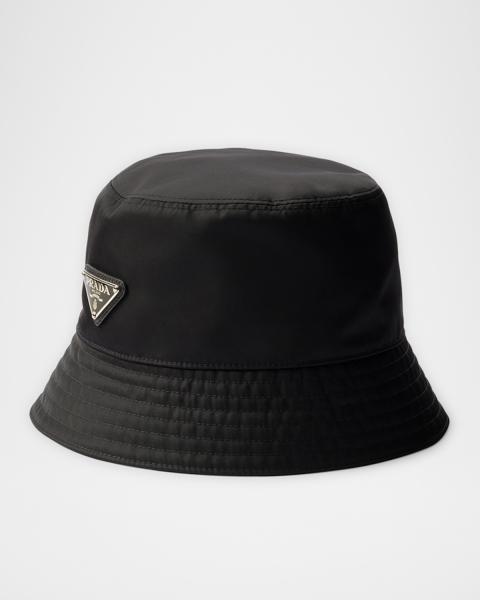 Prada Denim Logo Bucket Hat | Neiman Marcus