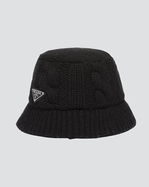 Prada Denim Logo Bucket Hat | Neiman Marcus