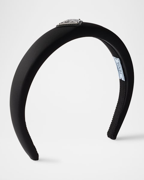 キャップ PRADA Printed Twill Headband Ink Blue Printed Re-nylon Headband | PRADA
