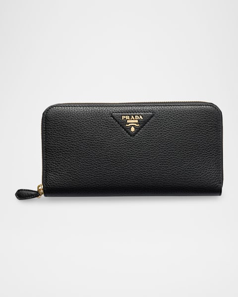 Prada Large Continental Leather Wallet | Neiman Marcus