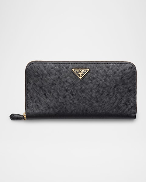 プラダ Prada Calf Leather Wallet Prada Calf Leather Compact Wallet | Neiman Marcus