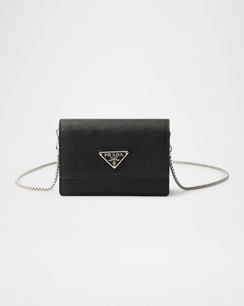 Balenciaga Men's Calfskin Logo Passport Holder | Neiman Marcus