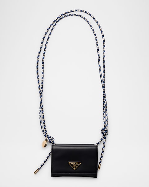 Prada Soft Robot Velvet Bag Charm with Shoulder Strap