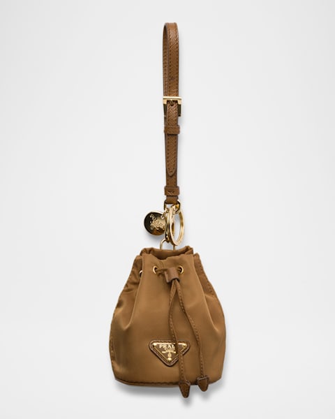 Prada Robot Saffiano Leather Keychain Bag Charm | Neiman Marcus