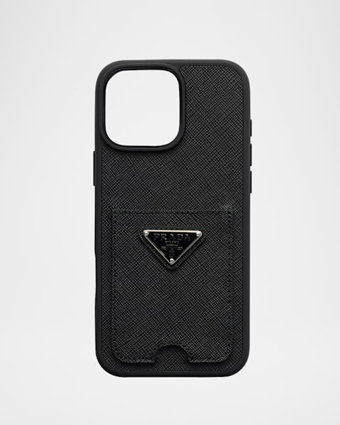 数々の賞を受賞 Prada iPhone 16 Pro Leather Shoulder Strap Phone Case その他