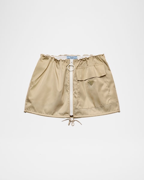 【プラダ・PRADA】Boucle mohair miniskirt White Bouclé mohair miniskirt | PRADA