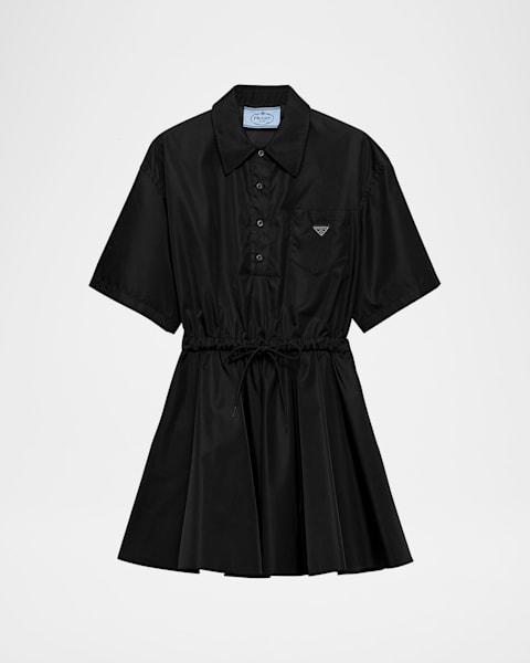 Prada Re-Nylon Sleeveless Zip Mini Dress | Neiman Marcus
