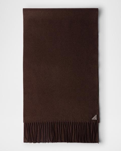Men's Fringed Silk & Cashmere Scarf | Neiman Marcus