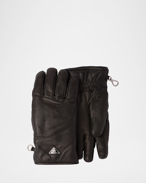 【送料&関税込】Prada Black Nylon And Nappa Leather Gloves Prada Black Nylon And Nappa Leather Gloves | italist, ALWAYS