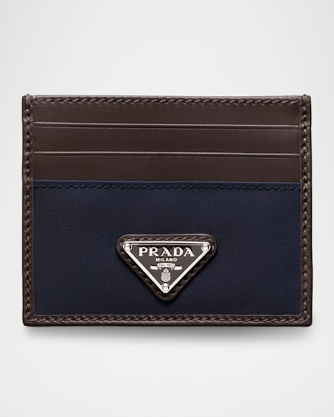 prada card case ネイビー Prada Vitello Micro Grain Leather Baltico Blue Card Holder Wallet