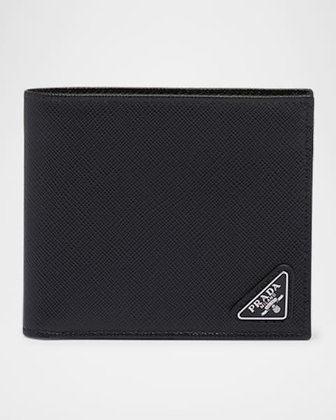 Balenciaga Men's BB Logo Cash Square Bifold Wallet | Neiman
