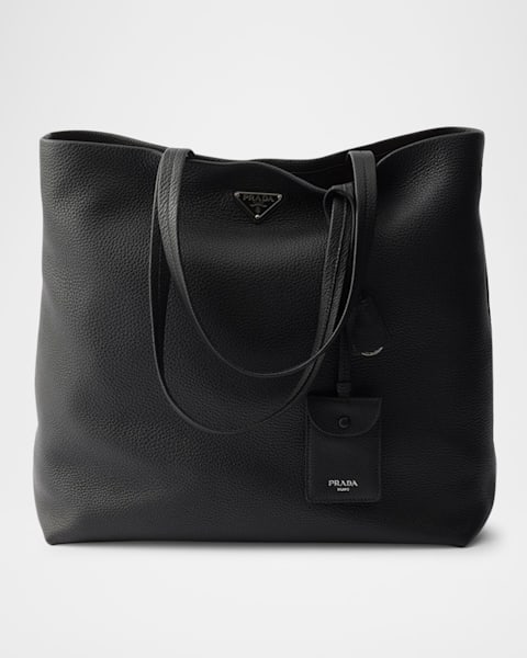 Prada Men's Buckle Nappa Leather Shoulder Bag | Neiman Marcus