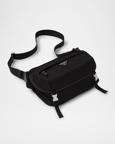 Jacquemus Men's Bambino Padded Nylon Messenger Bag | Neiman Marcus