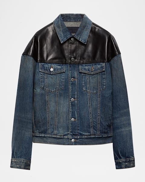 ジャケット PRADA | Velvet denim blouson jacket GFB296_12HO_F0557_S_222 Prada Men's Velvet Denim Blouson Jacket | Neiman Marcus