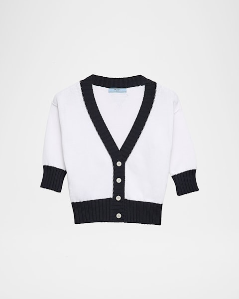Alice + Olivia Cecilie Cropped Cable-Knit Cardigan | Neiman