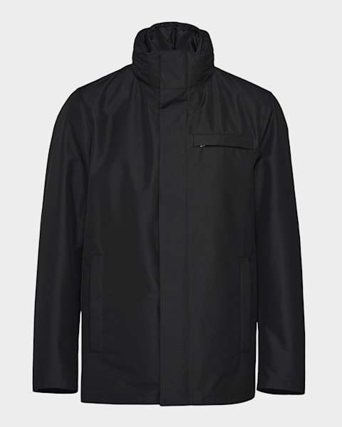 Prada Men's Zip-Front Technical Jacket | Neiman Marcus