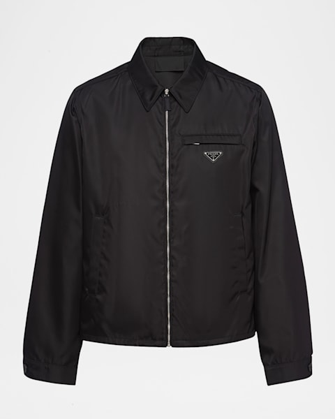 Givenchy Men's Satin Logo Bomber Jacket | Neiman Marcus