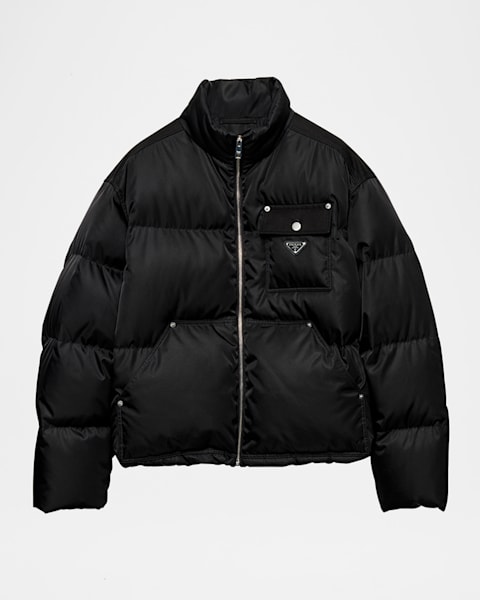 Moncler Men's Besines Hooded Down Jacket | Neiman Marcus