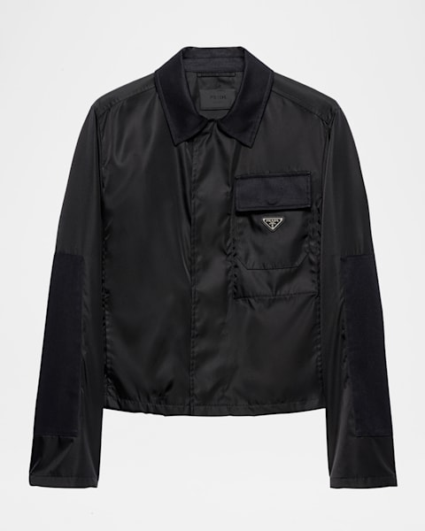 Prada Men's Cotton Blouson Jacket | Neiman Marcus